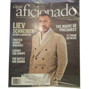 Cigar Aficionado Magazine July/August 2025 Issue Liev Schreiber Actor Cover NEW